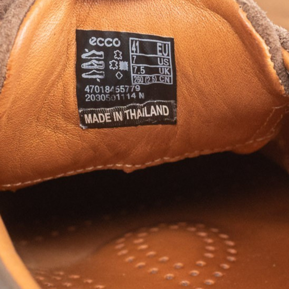 ECCO Men's Soft 7 Tan Suede Wallaby Sneaker Size US 7 - Picture 6 of 8
